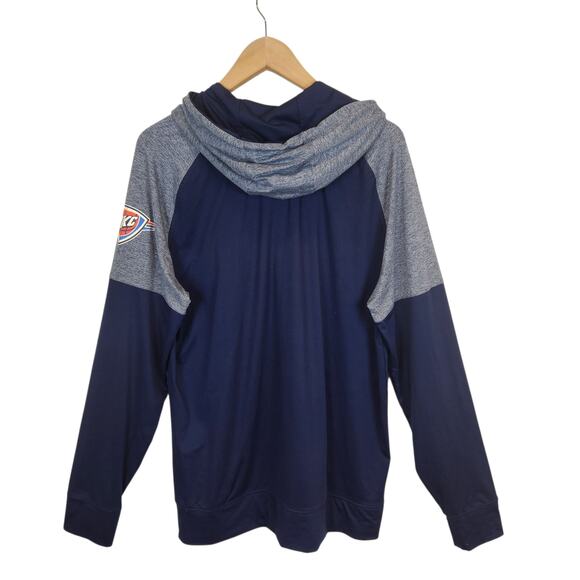 Fanatics Men's OKC Oklahoma City Thunder Navy Blue Hoodie Size Large - Picture 2 of 8
